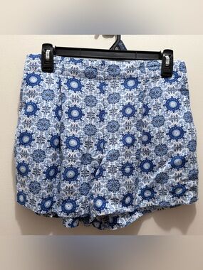LOFT Blue and White Medallion Skort